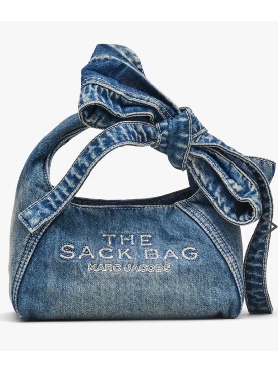 Marc Jacobs Other - Marc Jacobs Denim Mini Sack
Bag with Knotted Handle